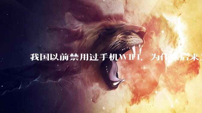 我国以前禁用过手机WIFI，为什么后来又允许了？